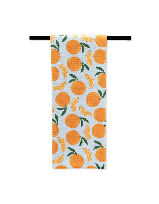 Geometry - Sweet Orange Tea Towel