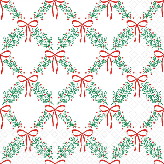 Boston International - Paper Lunch Napkins 20ct Madeleine Christmas