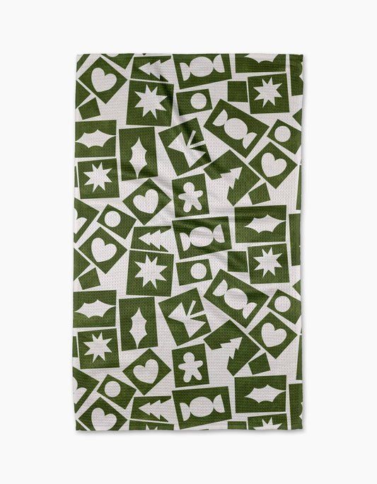 Geometry - Cutout Christmas Tea Towel
