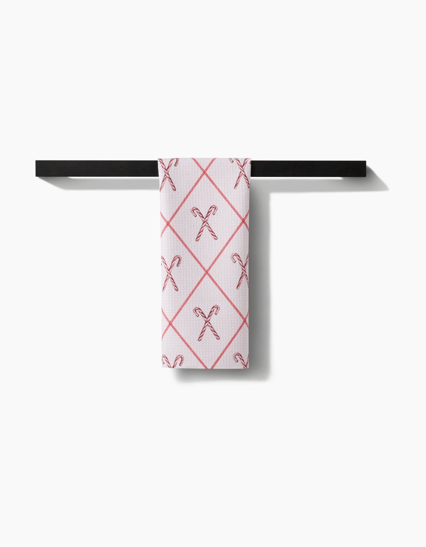 Geometry - Festive Candy Canes Tea Towel