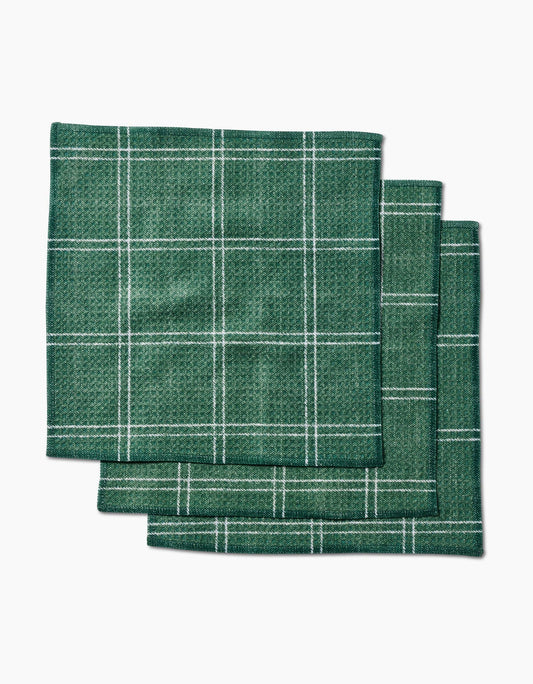 Geometry - Pine Forest Plaid Dishcloth Set