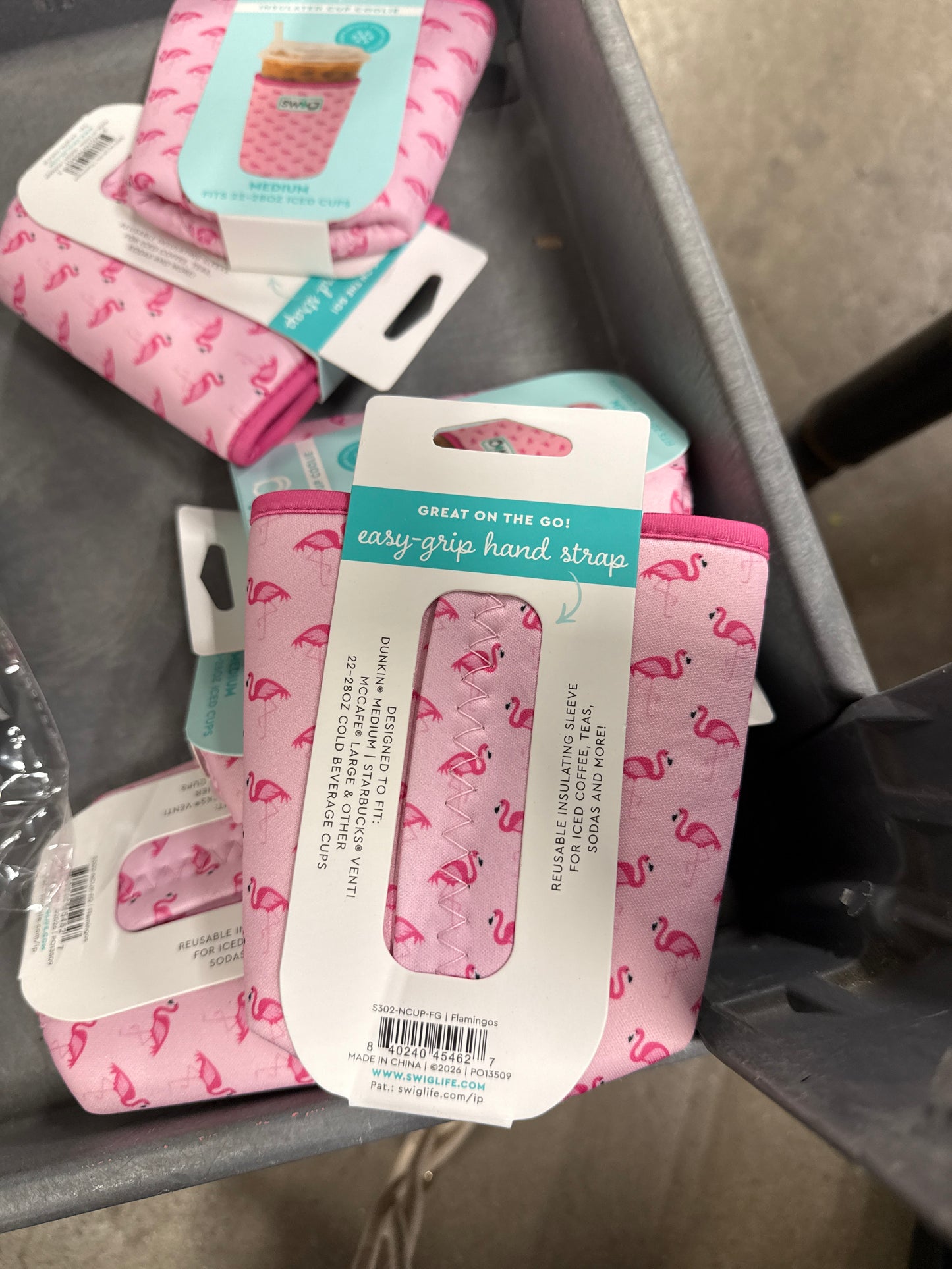 Flamingos Iced Cup Coolie (Medium)