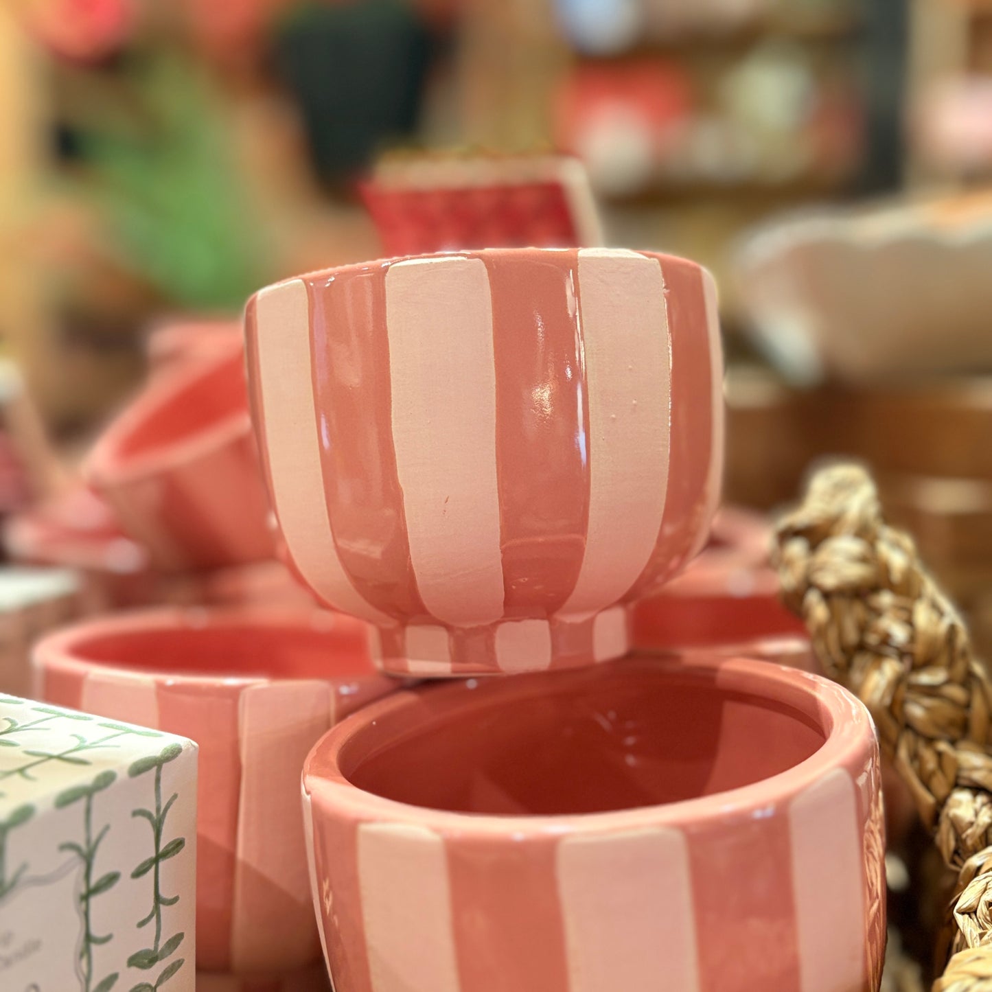 Pink Striped Compote