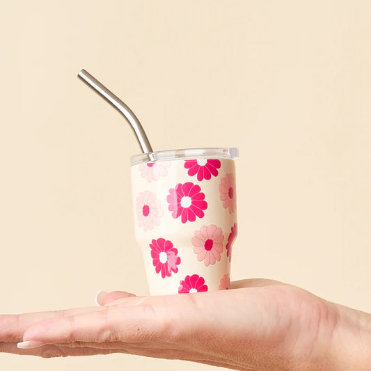 Tiny tumbler Daisy hot pink