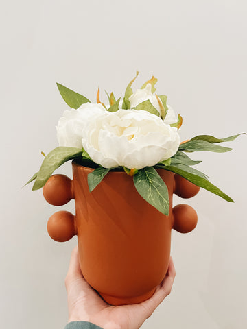 Oranges Squeeze the Day - Ceramic Bud Vase