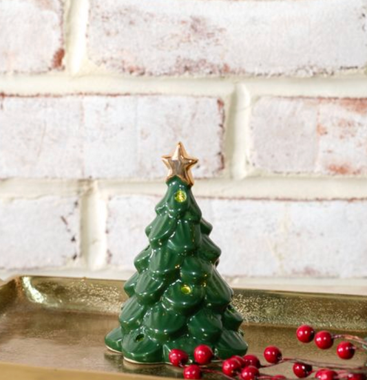 5in LED Green Tree w Star