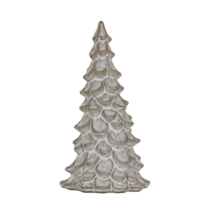 7.5 inch stoneware tree cream