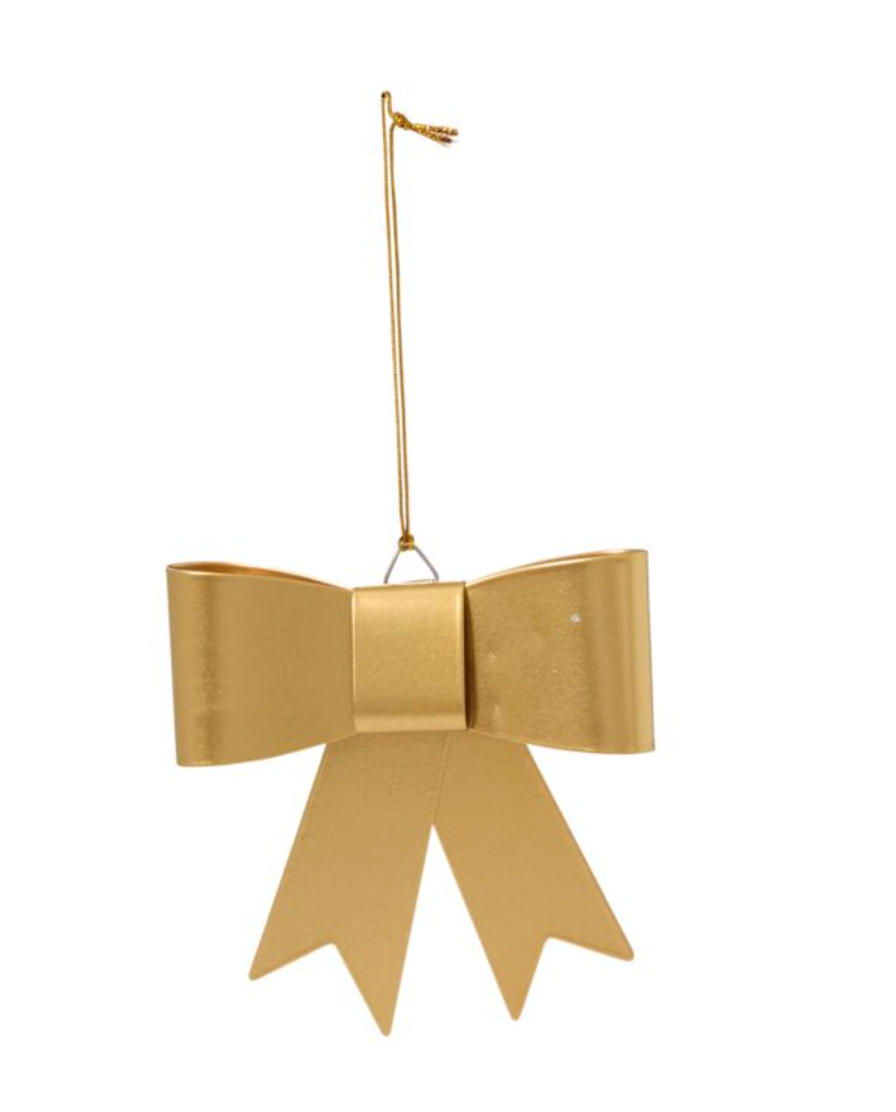 Perfect Gold Bow Ornament