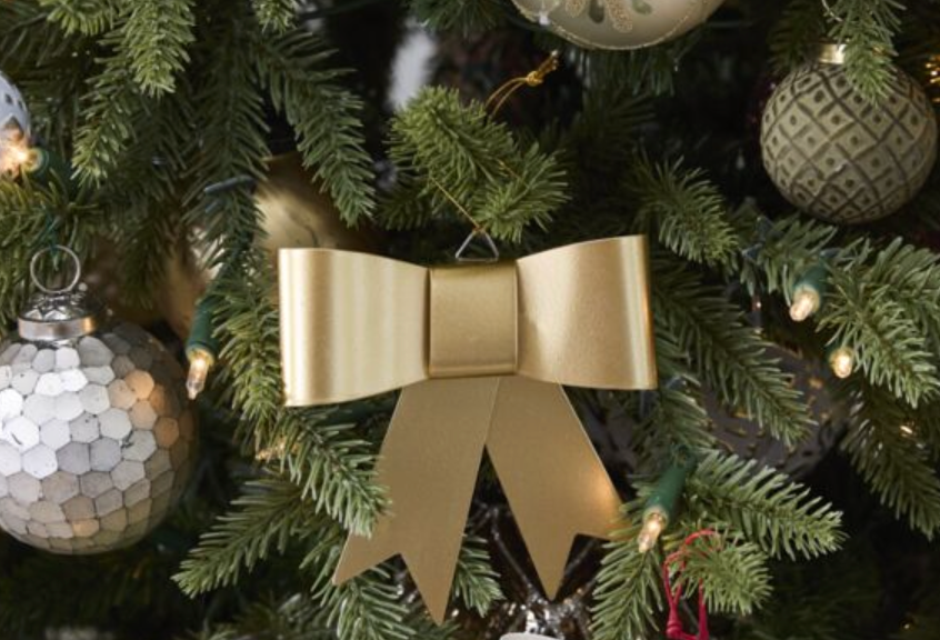 Perfect Gold Bow Ornament