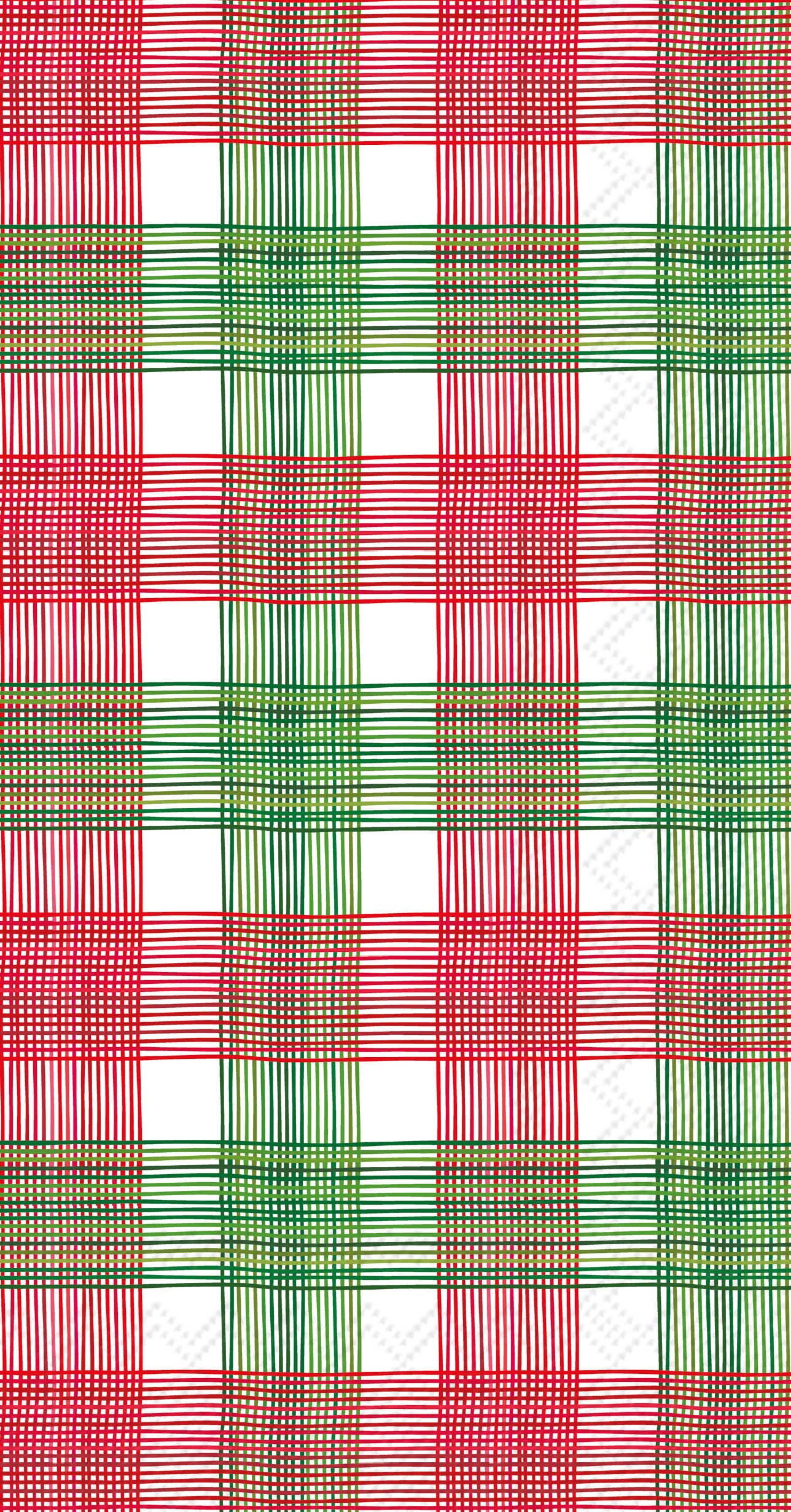 Boston International - Paper Guest Towels 20ct Red Gingham Christmas