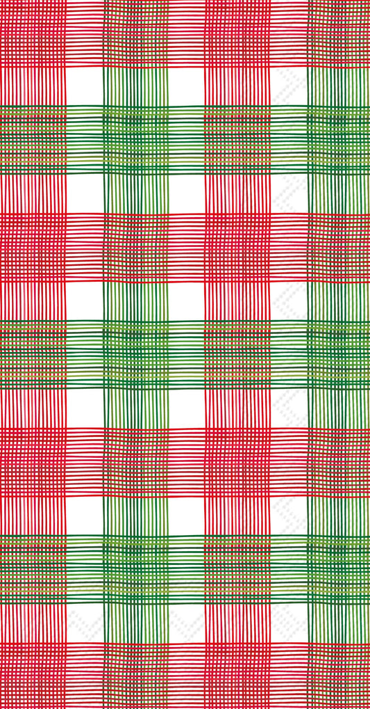 Boston International - Paper Guest Towels 20ct Red Gingham Christmas