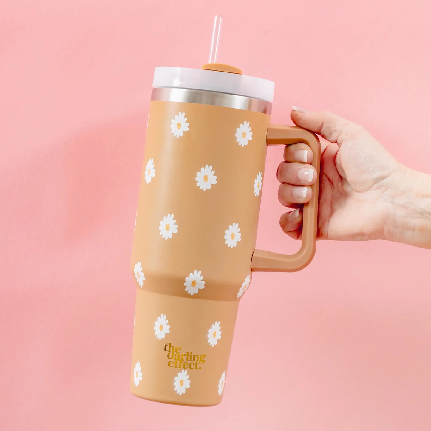 The Darling Effect - Take Me Everywhere Tumbler - Dancing Daisy Sandstone