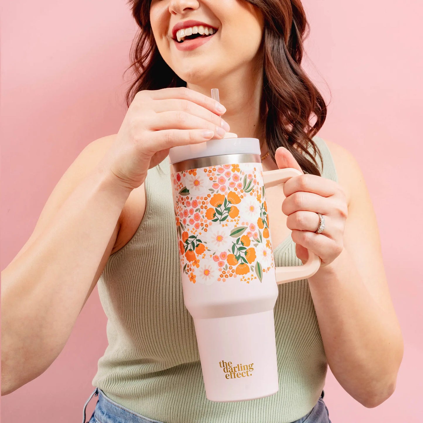 The Darling Effect - Take Me Everywhere Tumbler - Sweet Meadow Pinki I