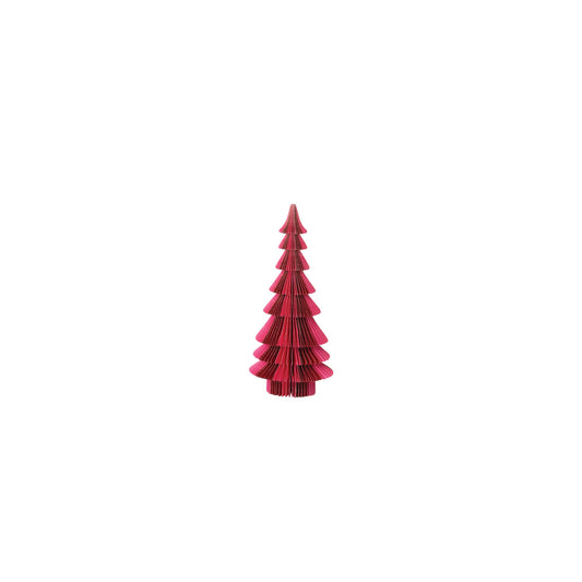 Handmade Recycled Paper Folding Honeycomb Tree, Pink & Red