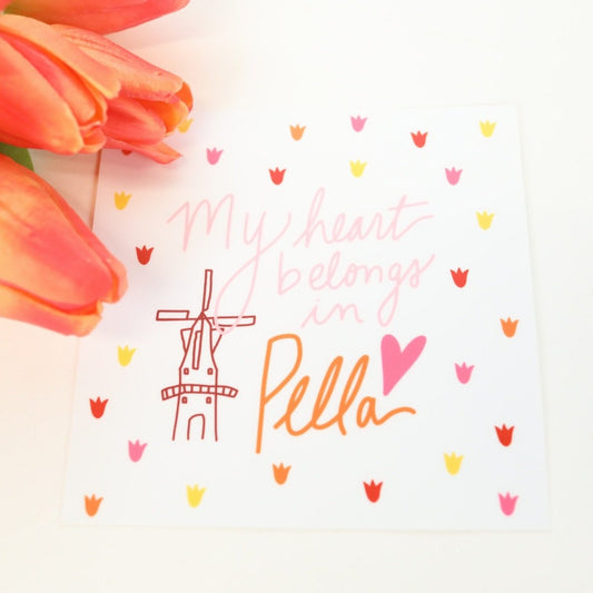 Sticker - My Heart Belongs in Pella