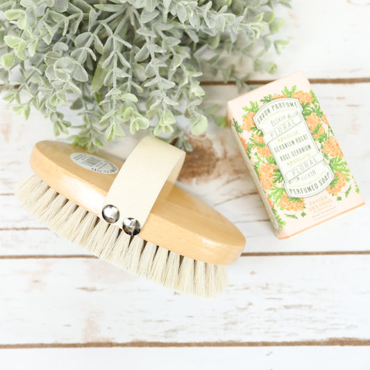 Natural Bristle Shower Scrub Brush