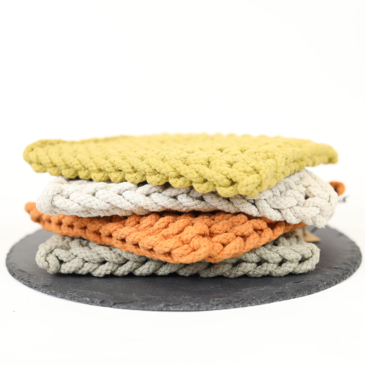 Cotton Crocheted Pot Holder - 4 colors