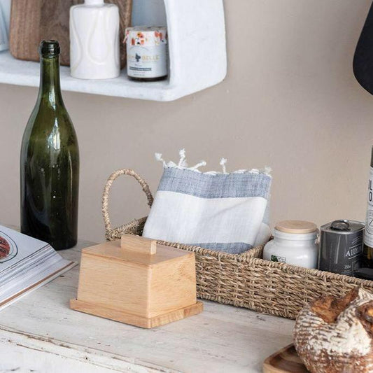 Acacia Wood Butter Dish