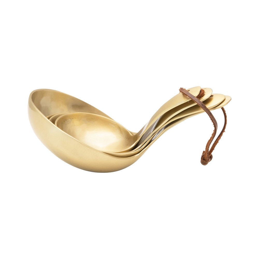 Brass Kitchen Scoop Set
