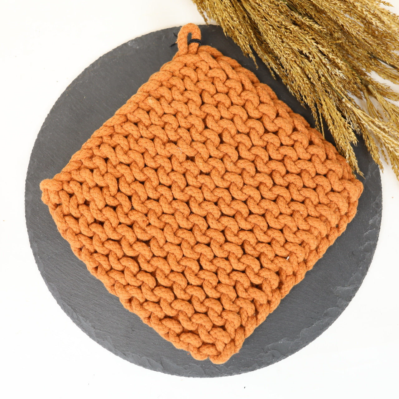 Cotton Crocheted Pot Holder - 4 colors