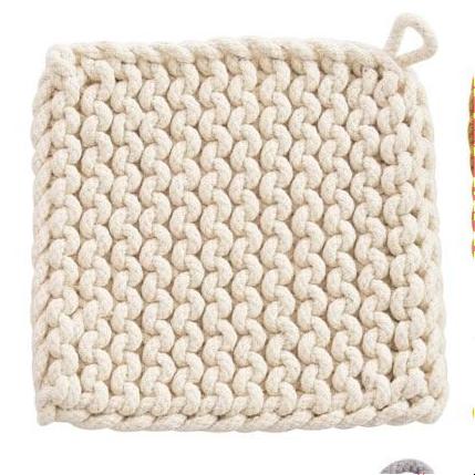Crochet Pot Holders - Mustard Collection