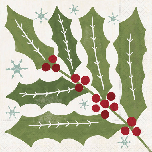 Boston International - Paper Lunch Napkins 20ct Winter Berry Christmas