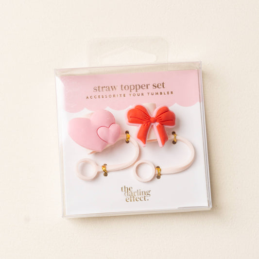 The Darling Effect - Straw Topper Set-Sweet & Sassy