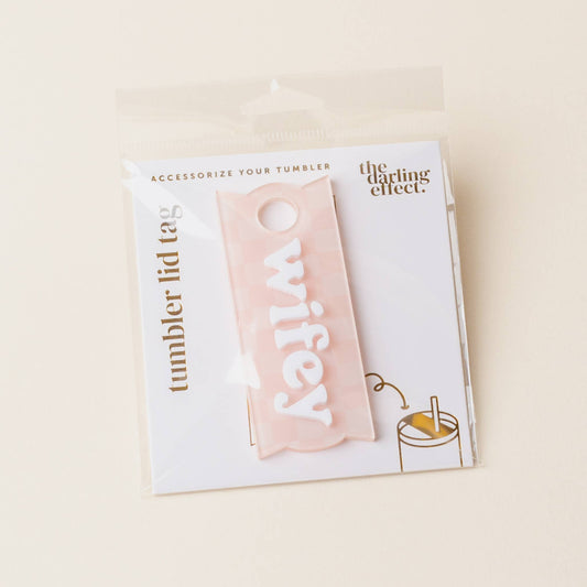 The Darling Effect - Tumbler Lid Tag-Wifey