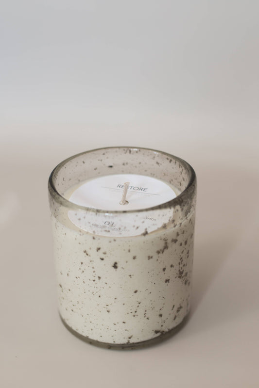 Old Line Candle Co - Bubble/Flecked Candle: 16oz Toasted Pumpkin Latte
