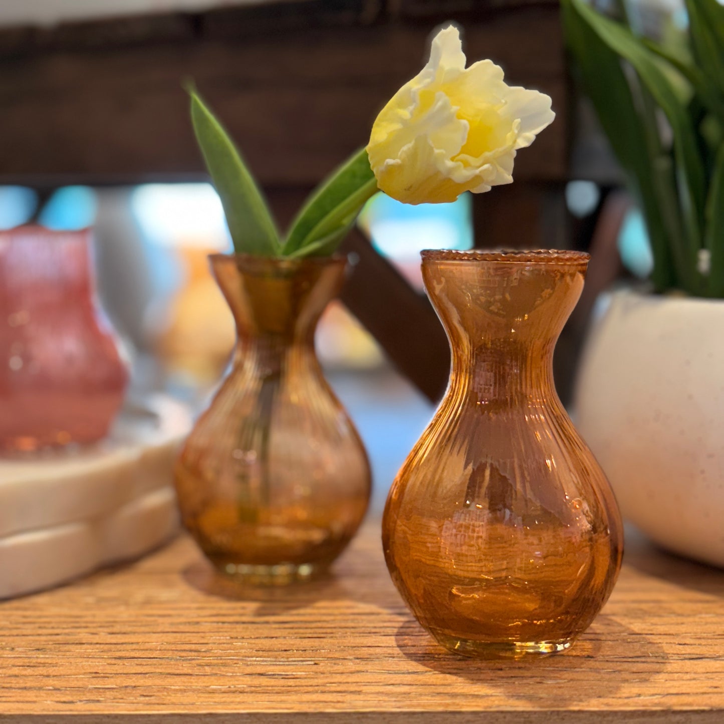 Orange Glass Vase