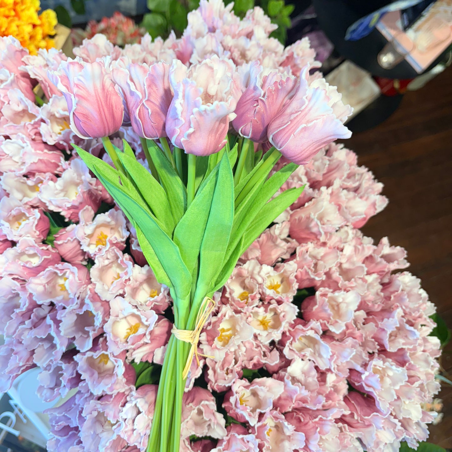 Purple Real touch Parrot Tulip Bundle