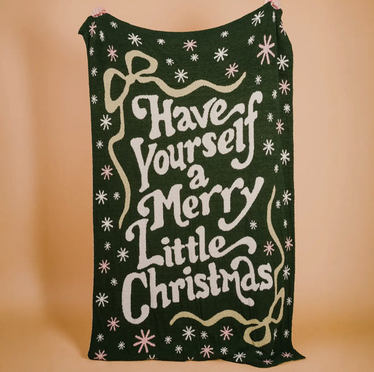 The Darling Effect Cozy Dreams Luxe Blanket merry little Christmas