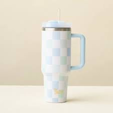 The Darling Effect - Take Me Everywhere Tumbler - check blue