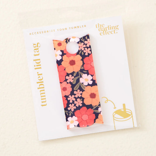 The Darling Effect - Tumbler Lid Tag-Wild About You Navy