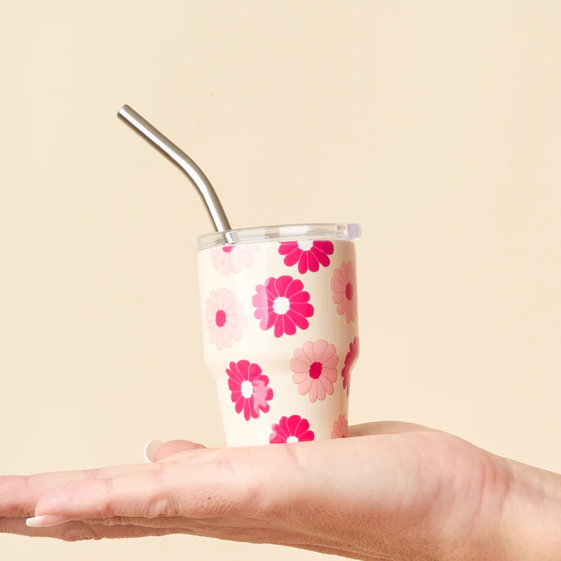 Tiny tumbler Daisy hot pink