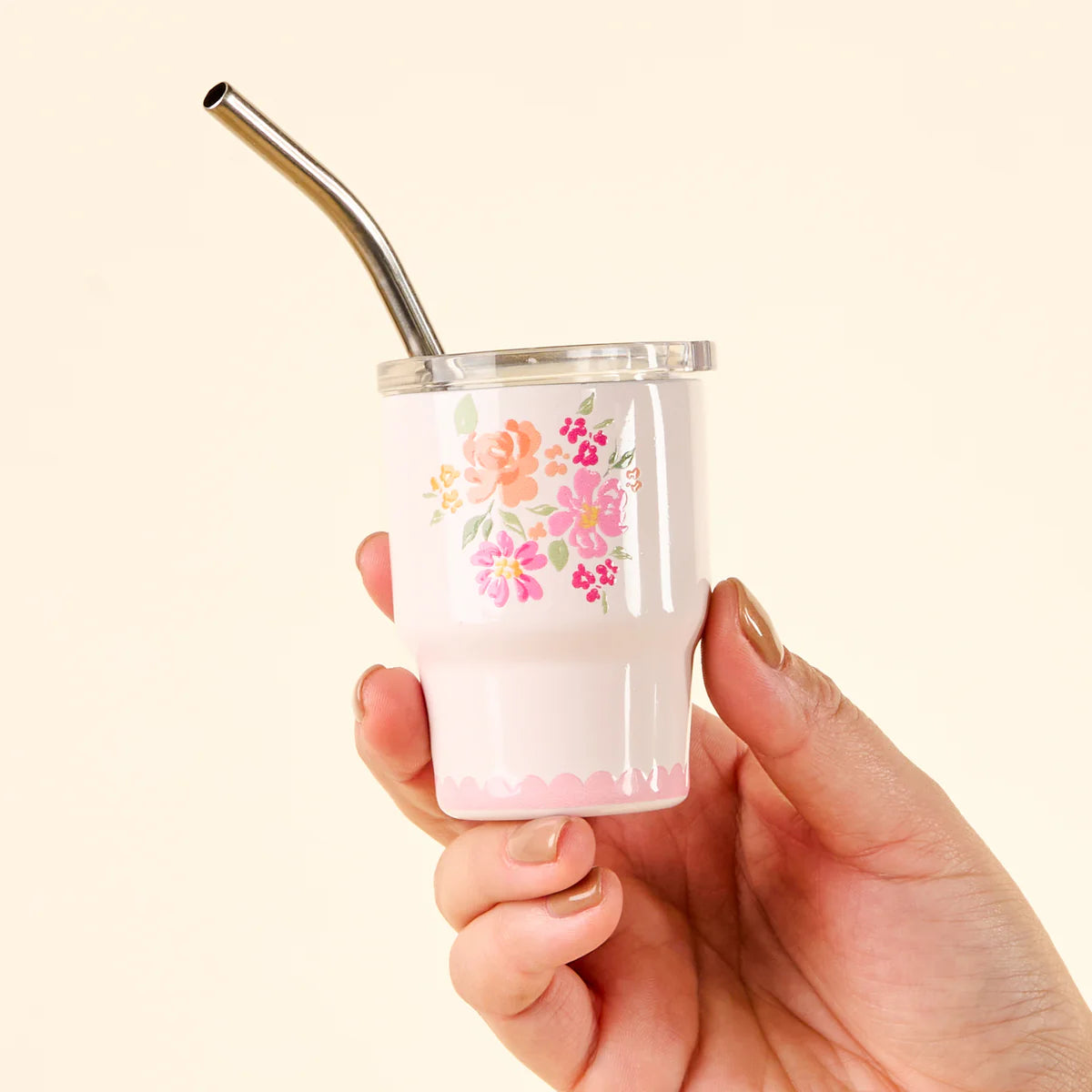 Tiny Tumbler-Garden Blooms Pink 2oz