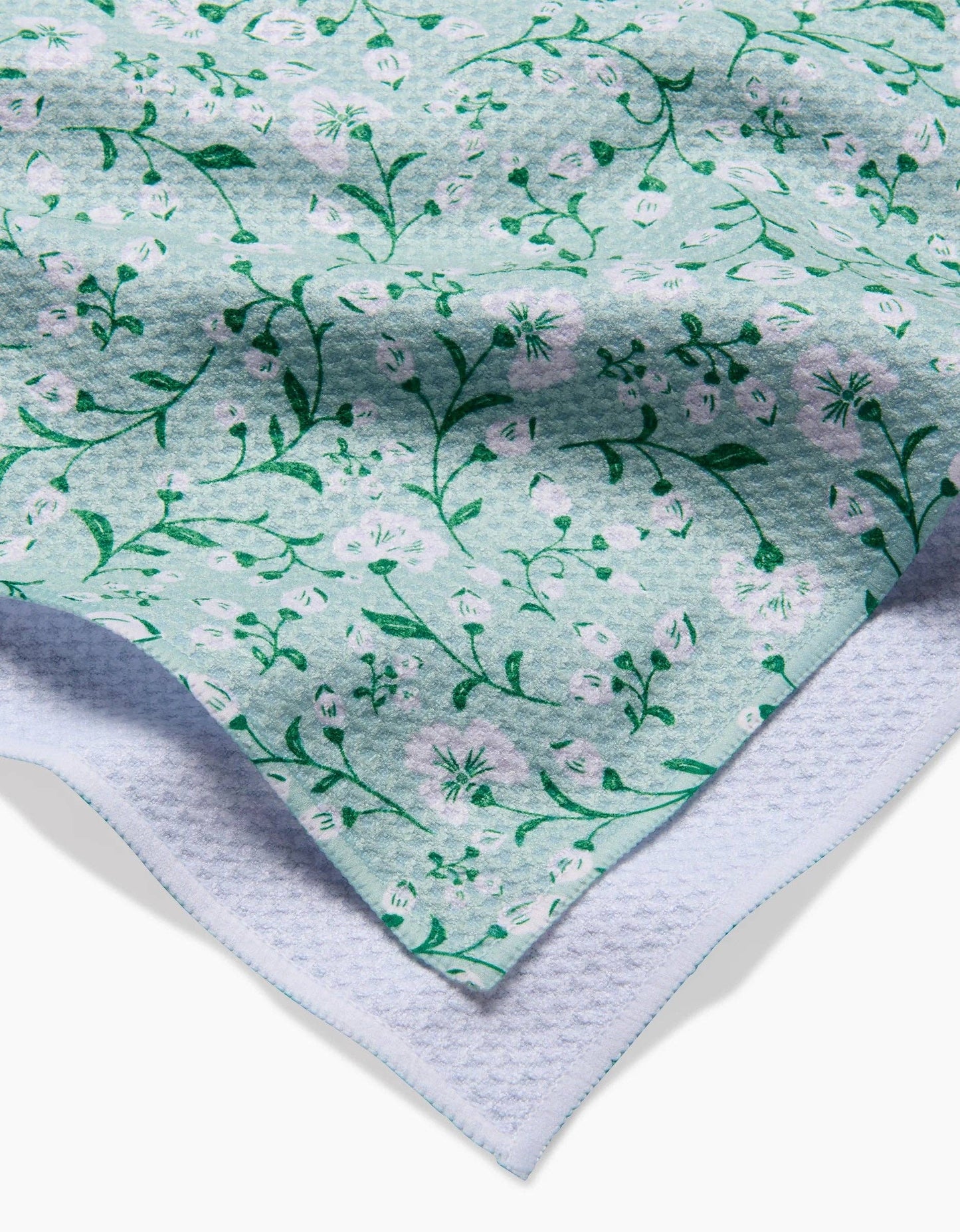 Geometry Kitchen Tea Towel Plumbago Bloom