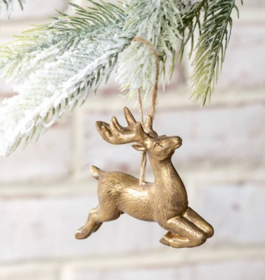 Gold Deer Ornament