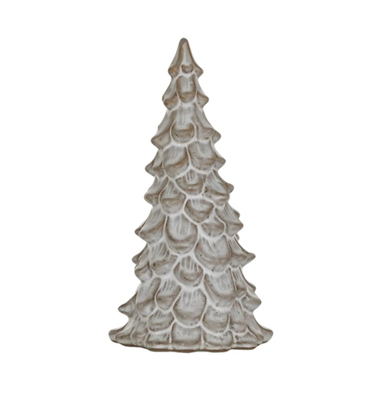 7.5 inch stoneware tree cream