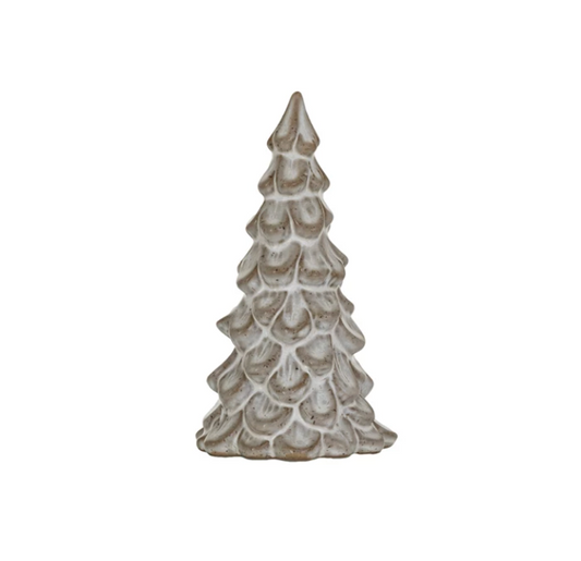 5 1/2 inch stoneware tree cream