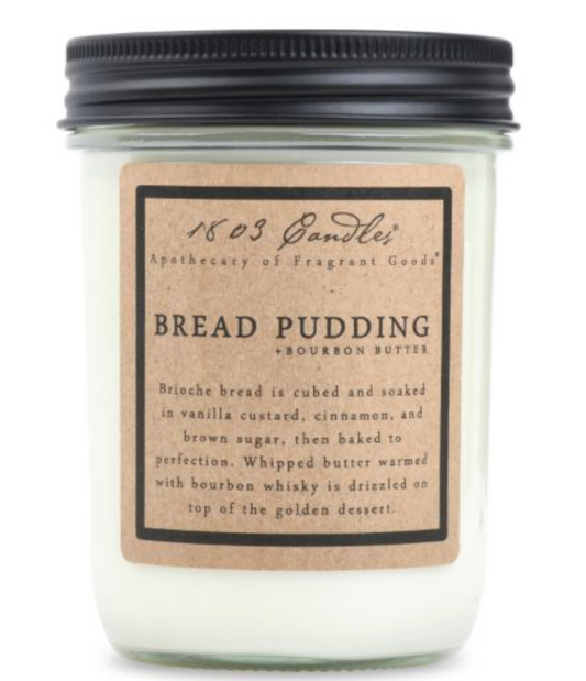 Bread pudding +bourbon - Candle