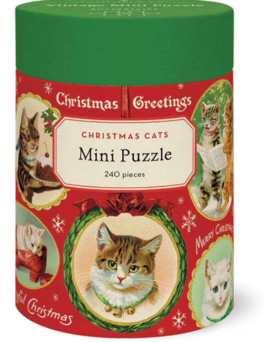 240 Piece Mini Puzzle Christmas cats
