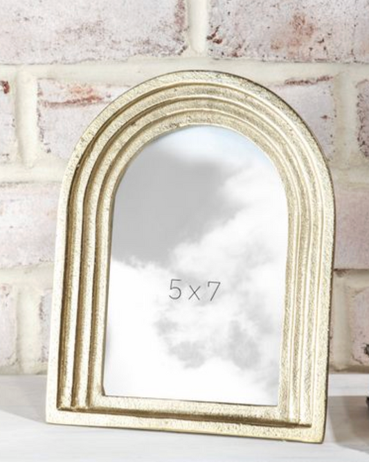 5x7 Gold Arch Photo Frame