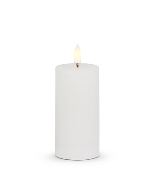 2 x 4” white pillar candle