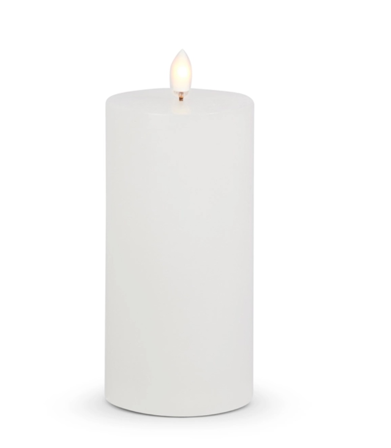 3.5 x 5” white pillar Candle