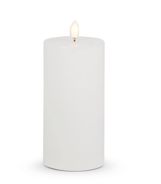 3.5 x 5” white pillar Candle