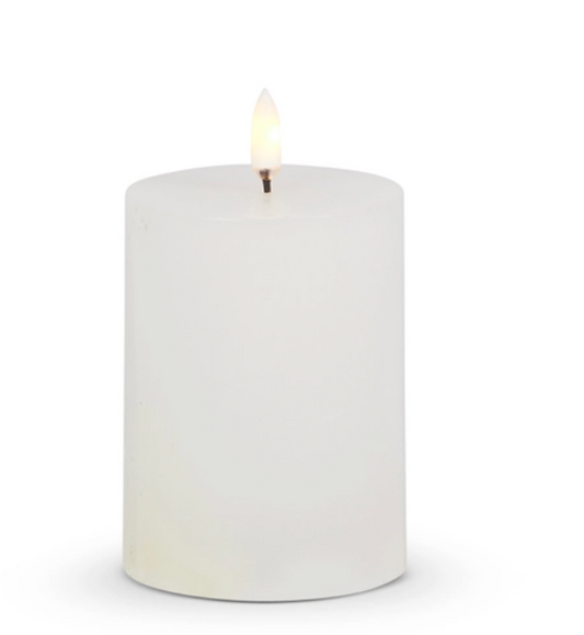 3x4” white pillar Candle