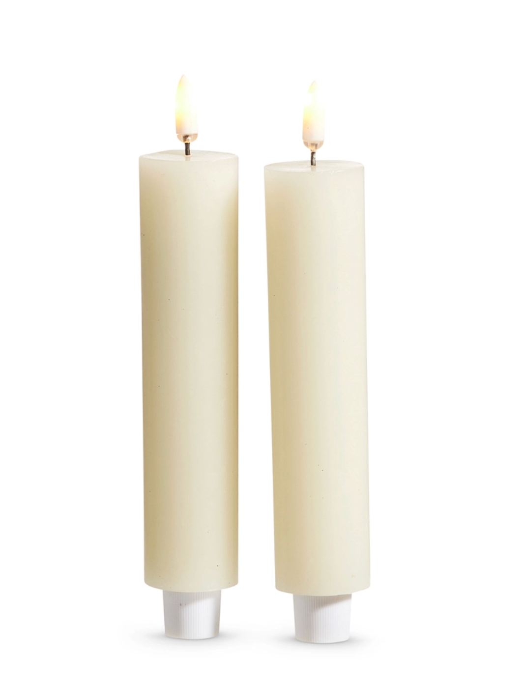 Ivory taper candles set of 2 - 1.25”x4.5” short