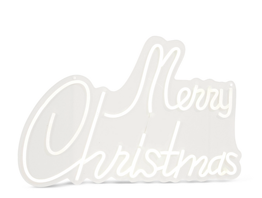 20in Lighted Up Merry Christmas Sign