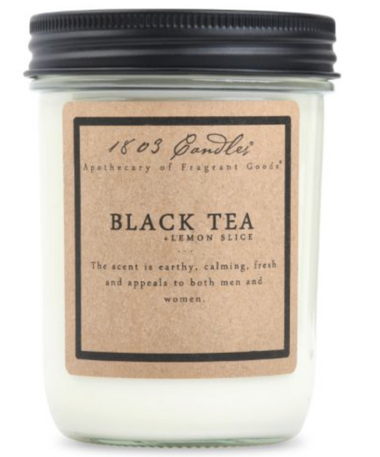 Black tea + lemon slice - candle